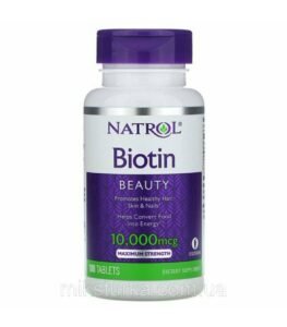 Вітаміни біотин Natrol 10 000 мг 100 таблеток