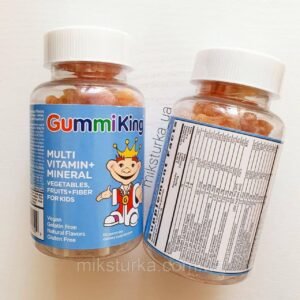 Головна сторінка – "Мікстурка" ✔ Вітаміни та косметика iHerb, доставка по Україні Дитячий мультивітамінний комплекс Iherb GummiKing у формі желейок, дітям від 2 років, 60 шт
