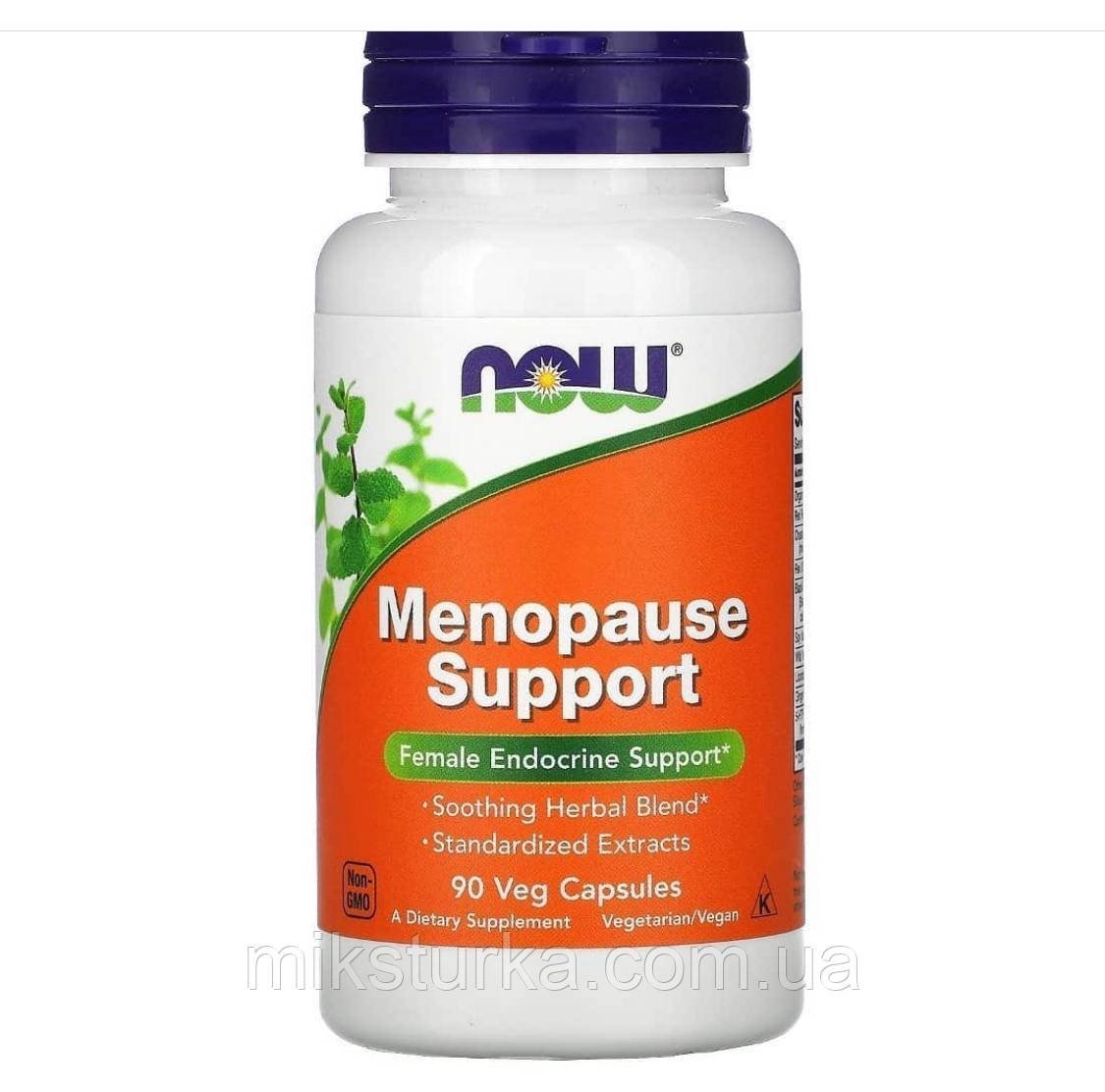 Menopause Support, вітамінна підтримка при менопаузі, Now foods, 90 капсул