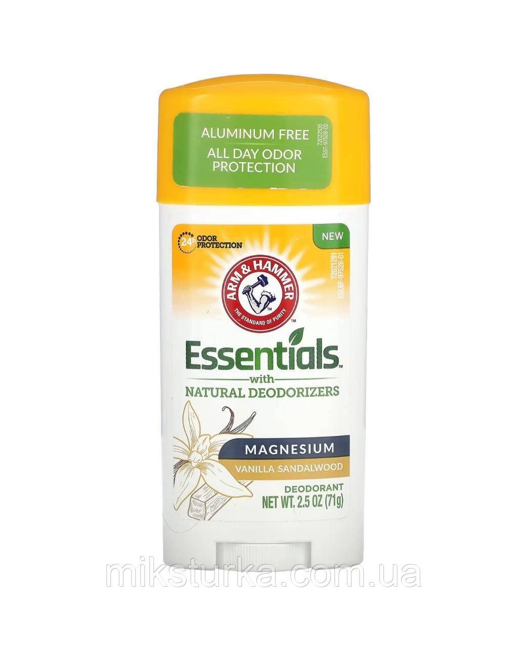 Антиперспірант Essentials магній/ваніль сандалове дерево, без алюмінію